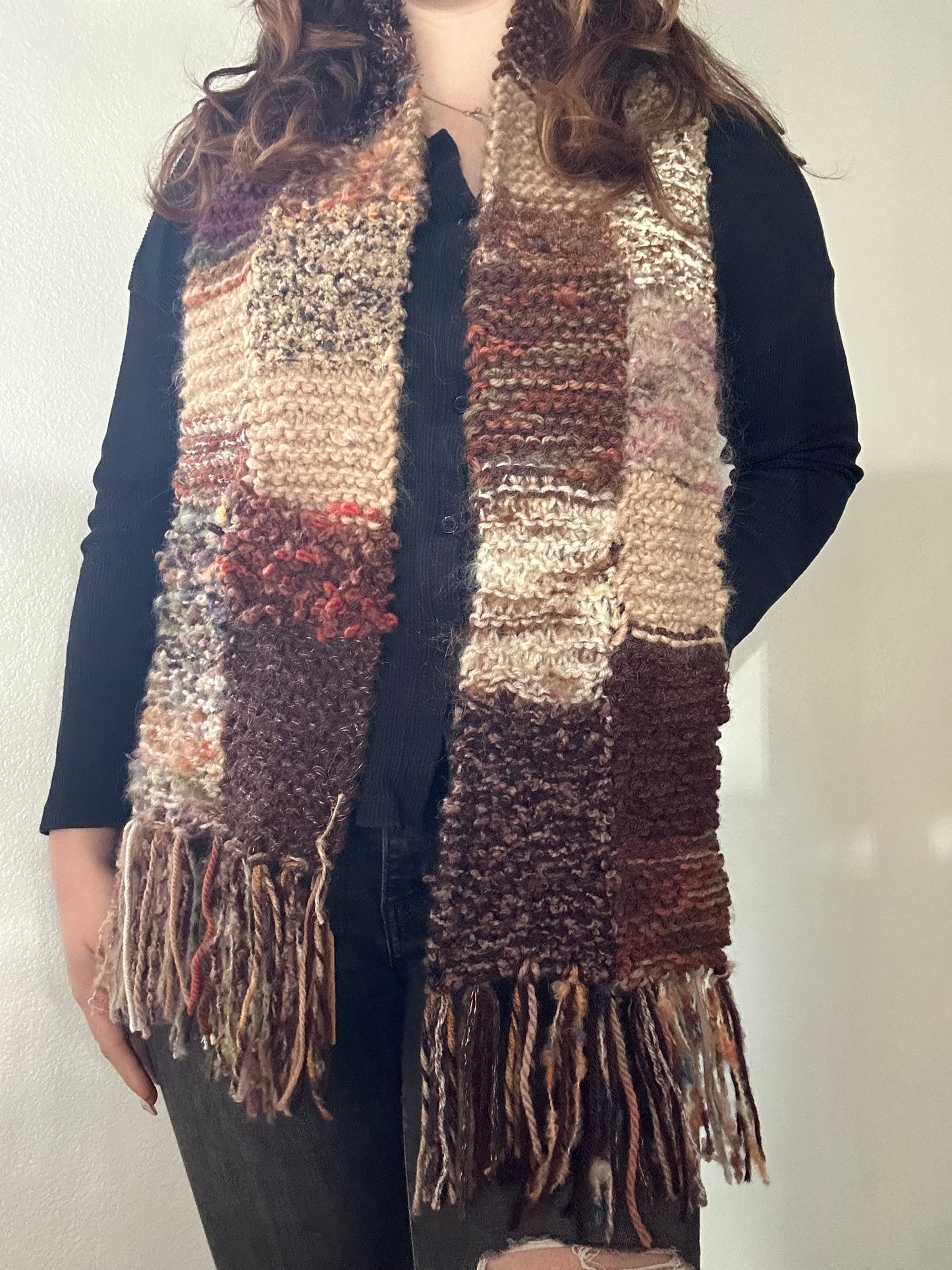 Chunky Knit Scarf (Cozy Chocolates)