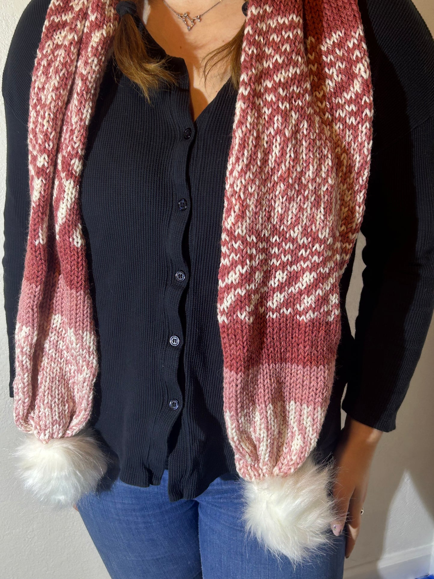 Fair Isle Knit Scarf